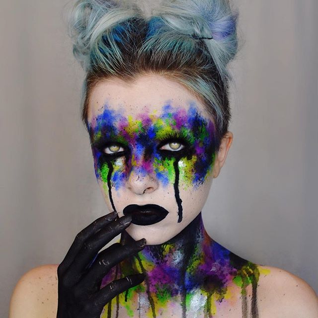 Halloween Makeup : Oil slick look by @kimberleymargarita ...