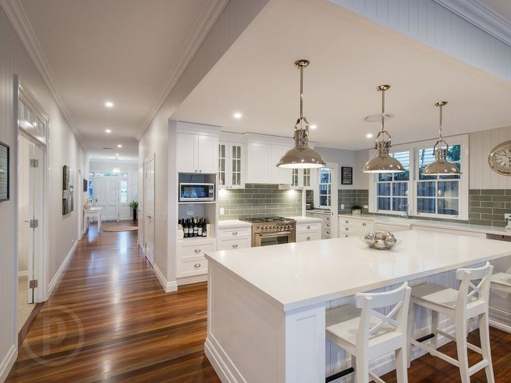 Kitchen Decor Ideas Love The White Cabinets And Hardwood