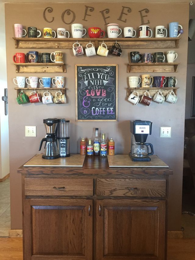 Modern Kitchen Decor : A serious coffee station. NEED - InspiringPeople ...