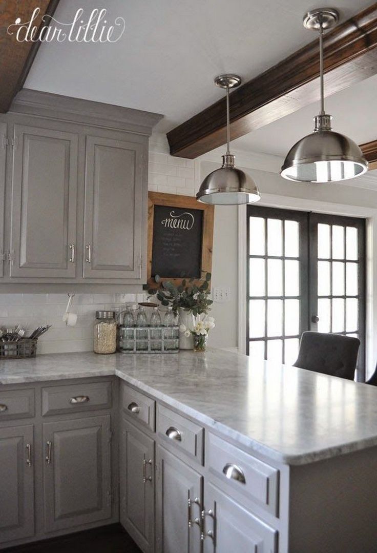 Home Decor Ideas Gorgeous 123 Grey Kitchen Cabinet Makeover