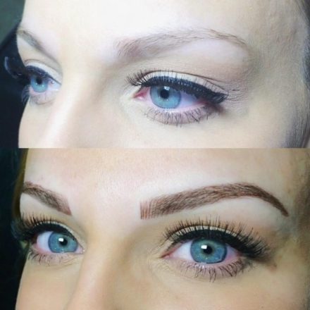 Microblading Before and After : Up close of the last picture I posted ...