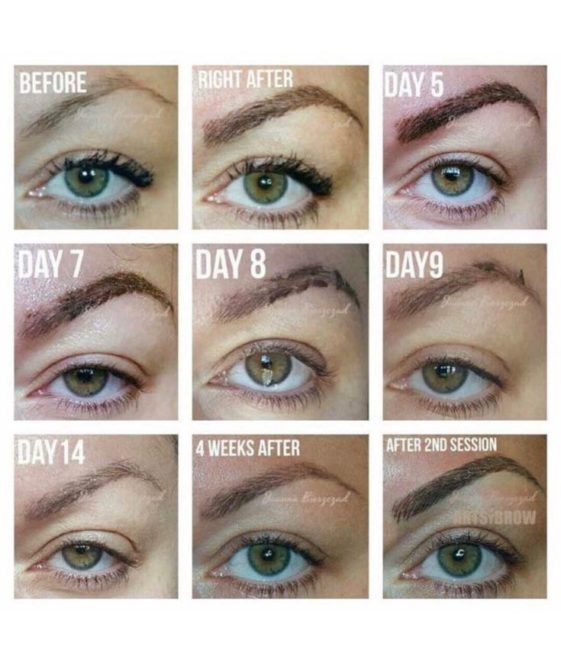 Microblading Before And After : My 1st Microblading Session And What ...